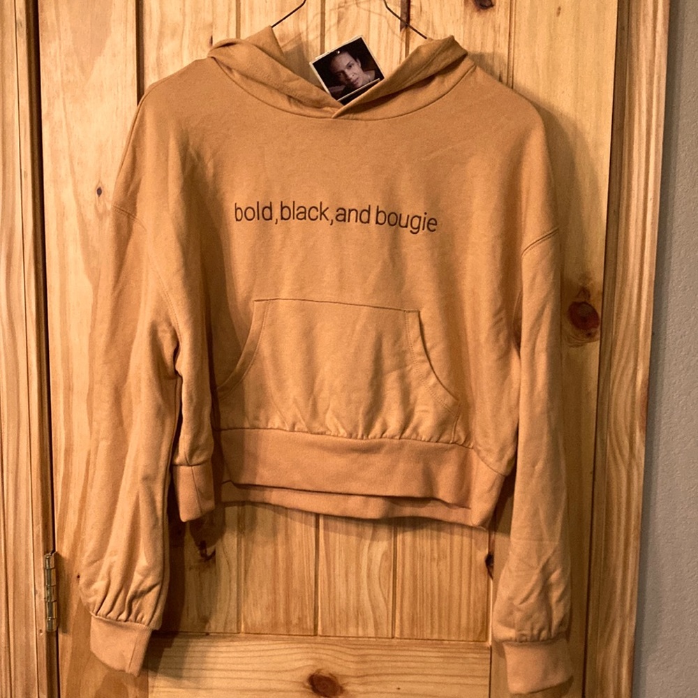 Cropped pullover Bold, Black, and Bougie sweatshirt